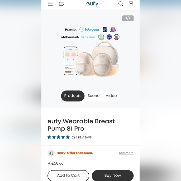 Eufy S1 Pro Breast Pump - Picture 8 of 10